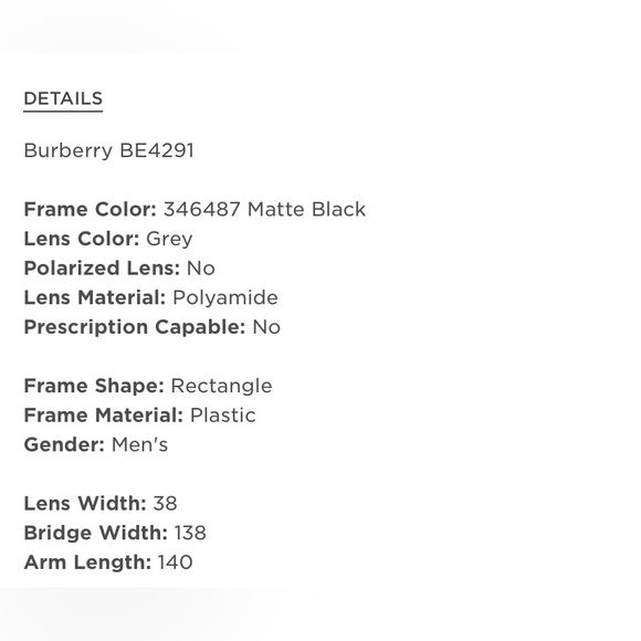 Burberry BE4291 Sunglasses, Matte Black - Picture 2 of 9